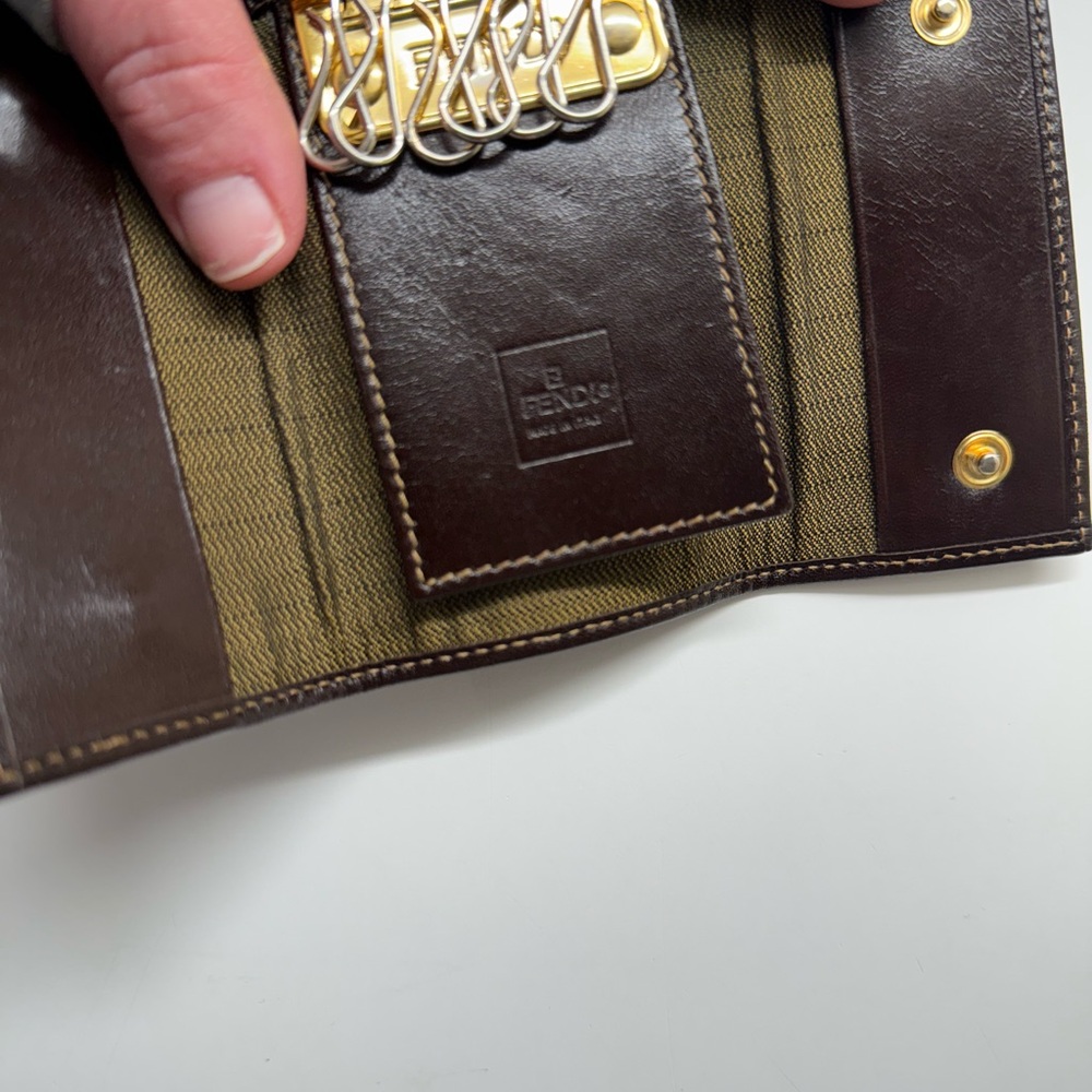 Brown And Black Patterned Wallet - image 5